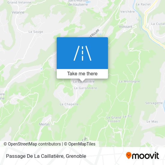 Passage De La Caillatière map