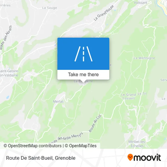 Route De Saint-Bueil map