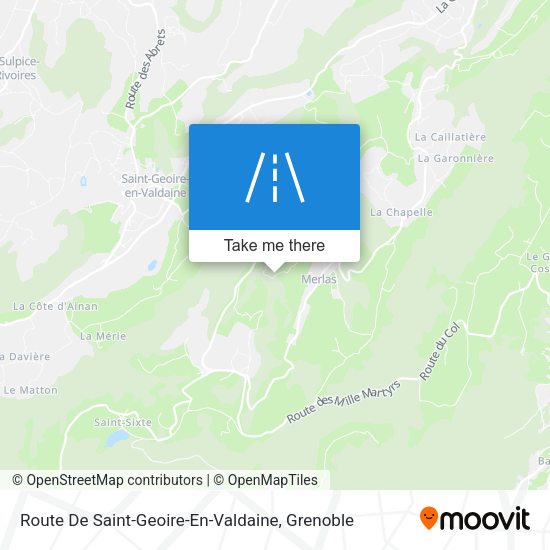 Route De Saint-Geoire-En-Valdaine map