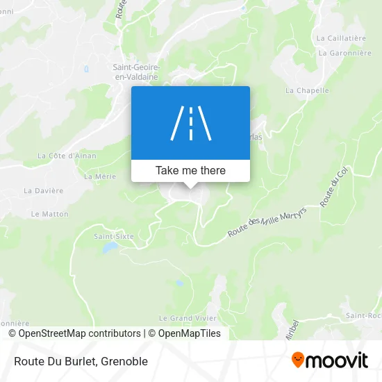 Route Du Burlet map