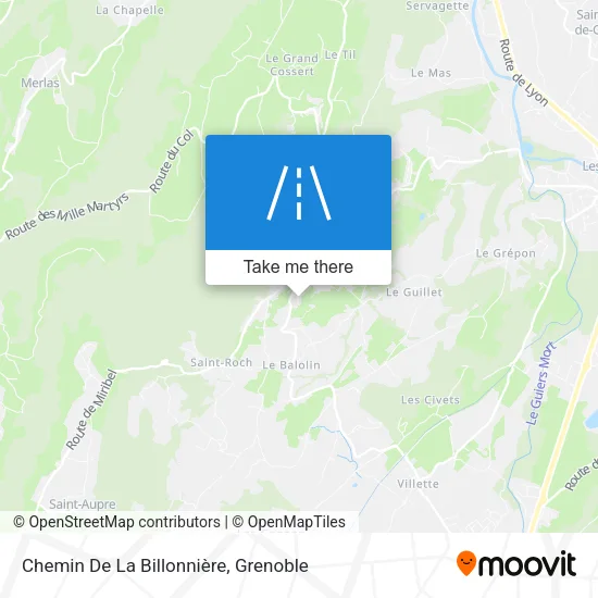 Chemin De La Billonnière map