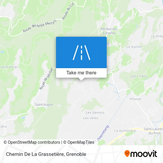Chemin De La Grassetière map