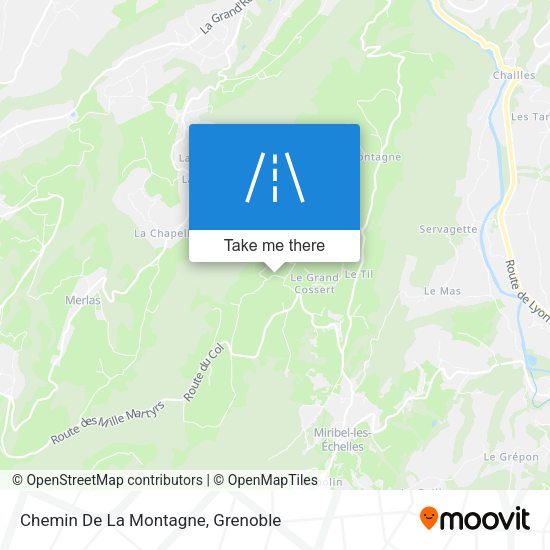 Chemin De La Montagne map