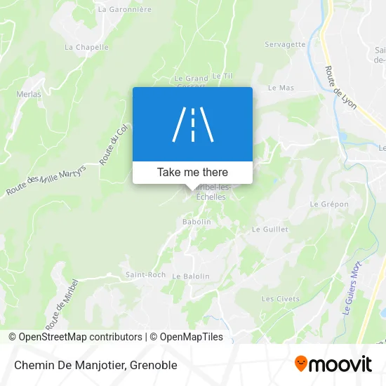 Chemin De Manjotier map