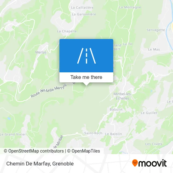 Chemin De Marfay map