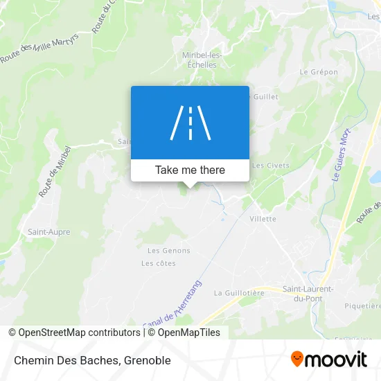 Chemin Des Baches map