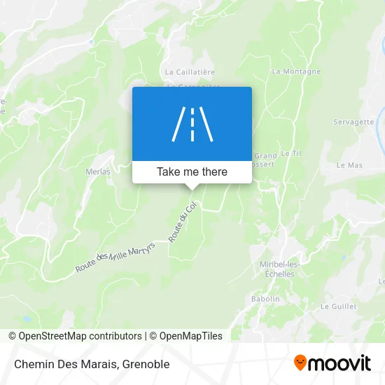 Chemin Des Marais map