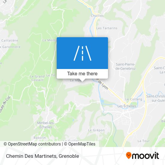 Chemin Des Martinets map