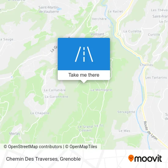 Chemin Des Traverses map