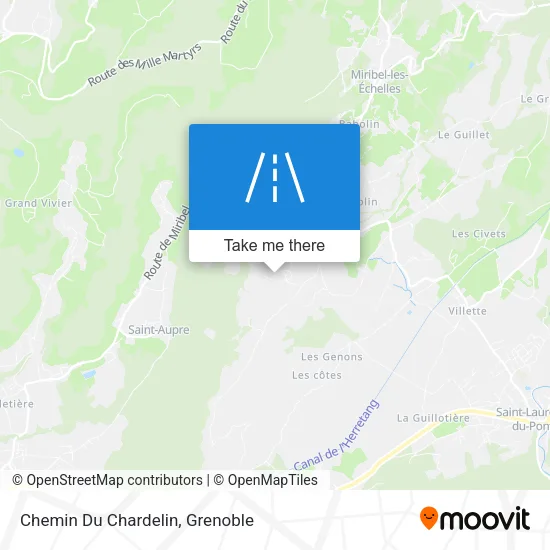 Chemin Du Chardelin map