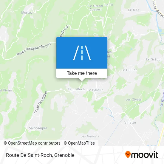Route De Saint-Roch map