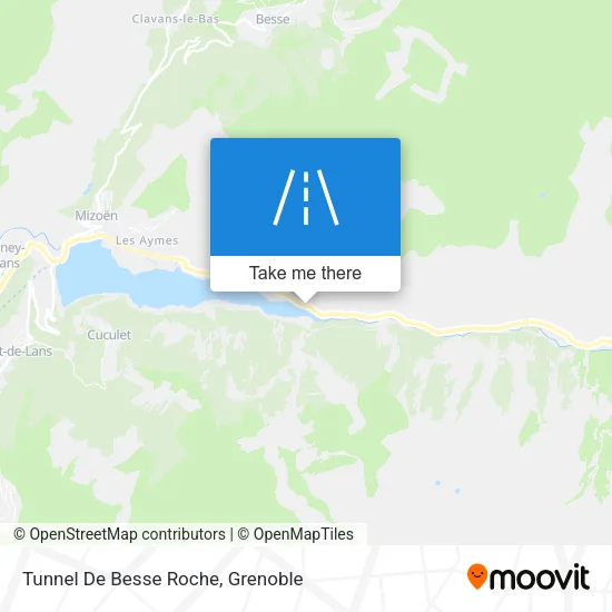 Tunnel De Besse Roche map