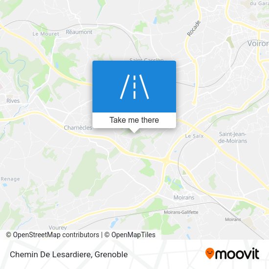 Chemin De Lesardiere map