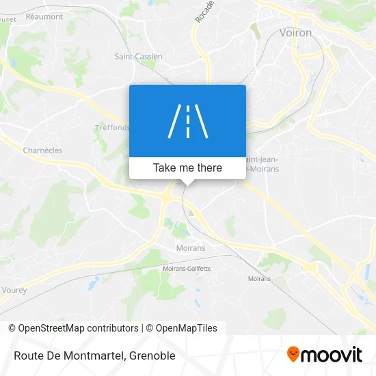Route De Montmartel map