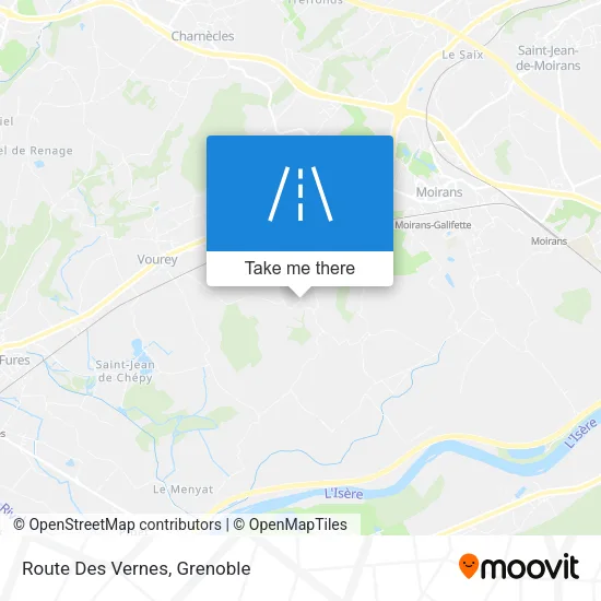 Route Des Vernes map