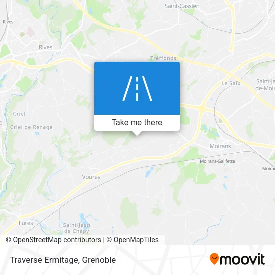 Traverse Ermitage map