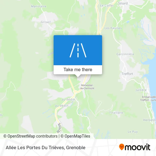 Allée Les Portes Du Trièves map