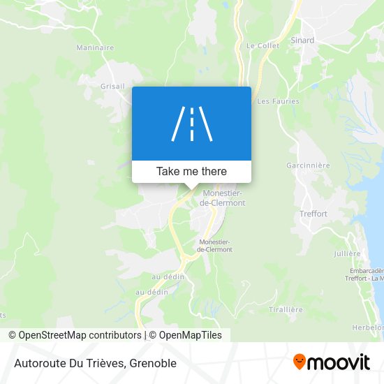 Autoroute Du Trièves map