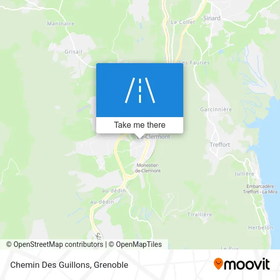 Chemin Des Guillons map