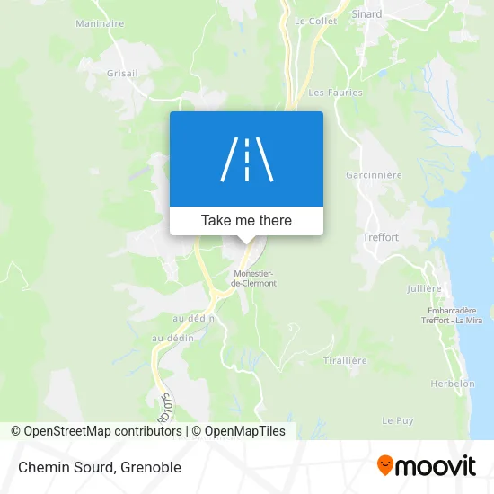 Chemin Sourd map