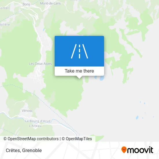 Crêtes map