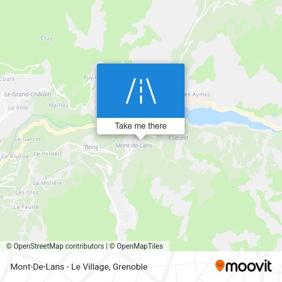 Mont-De-Lans - Le Village map