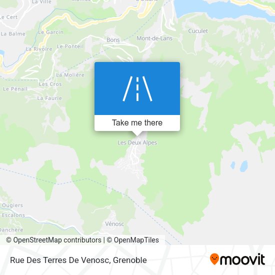 Rue Des Terres De Venosc map