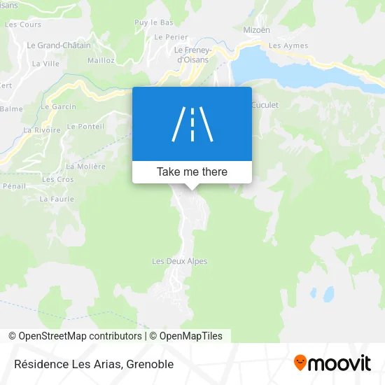 Résidence Les Arias map