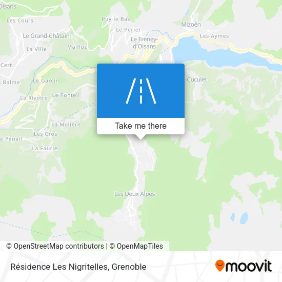 Résidence Les Nigritelles map