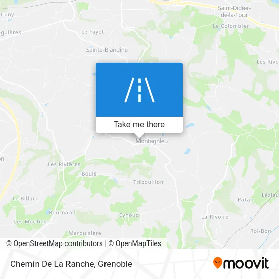 Chemin De La Ranche map