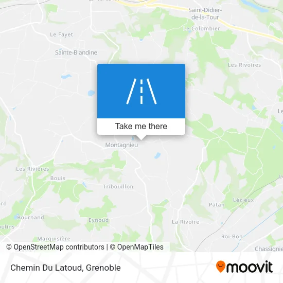 Chemin Du Latoud map