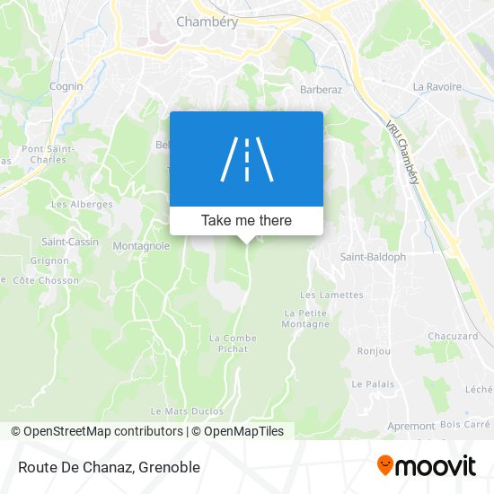 Route De Chanaz map