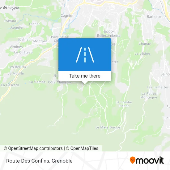 Route Des Confins map