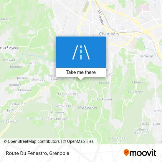 Route Du Fenestro map