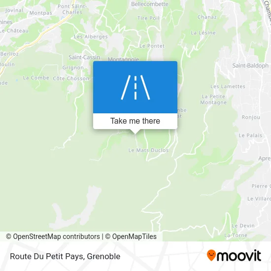 Route Du Petit Pays map
