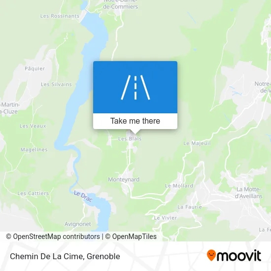 Chemin De La Cime map