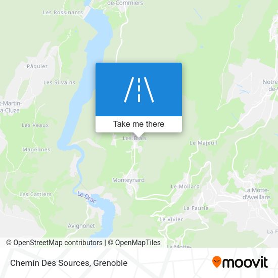 Chemin Des Sources map