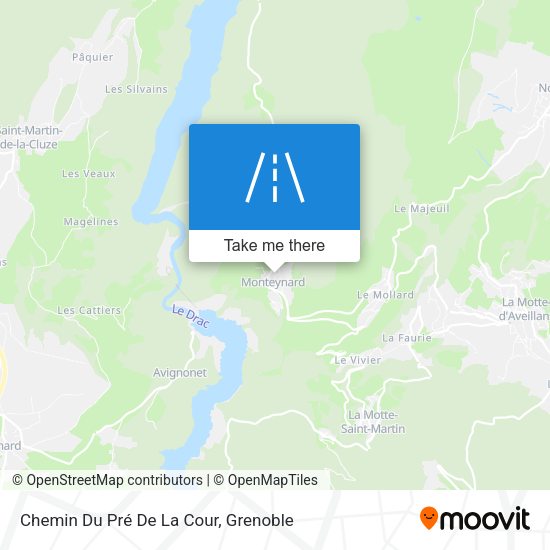 Chemin Du Pré De La Cour map