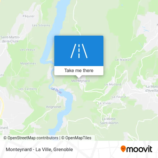 Monteynard - La Ville map