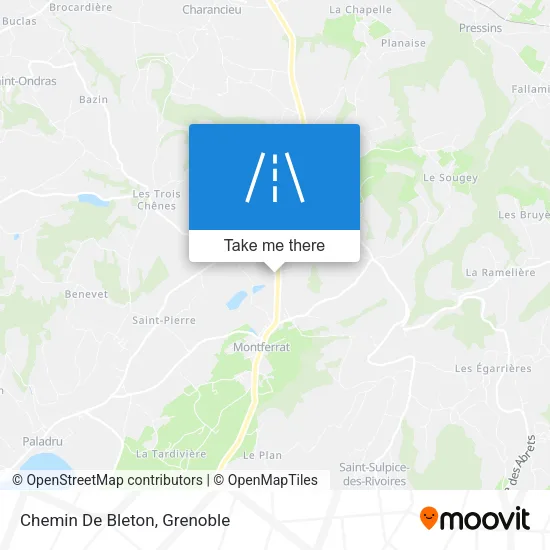 Chemin De Bleton map