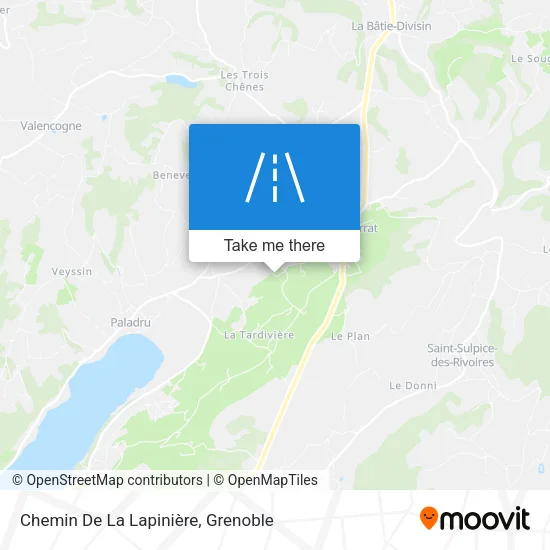 Chemin De La Lapinière map