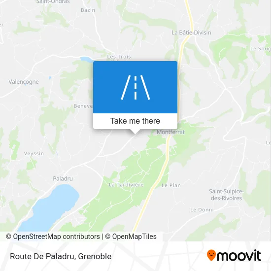 Route De Paladru map