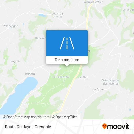 Route Du Jayet map