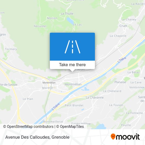 Avenue Des Calloudes map
