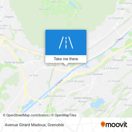 Avenue Girard Madoux map