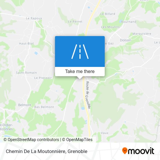 Chemin De La Moutonnière map