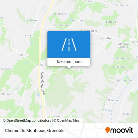 Chemin Du Montceau map