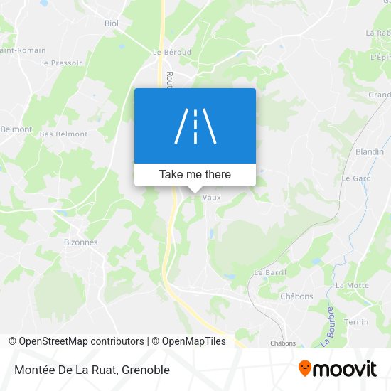 Montée De La Ruat map