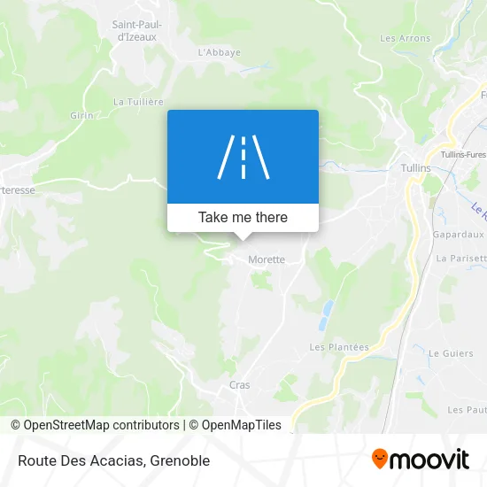 Route Des Acacias map