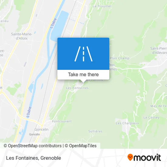 Les Fontaines map
